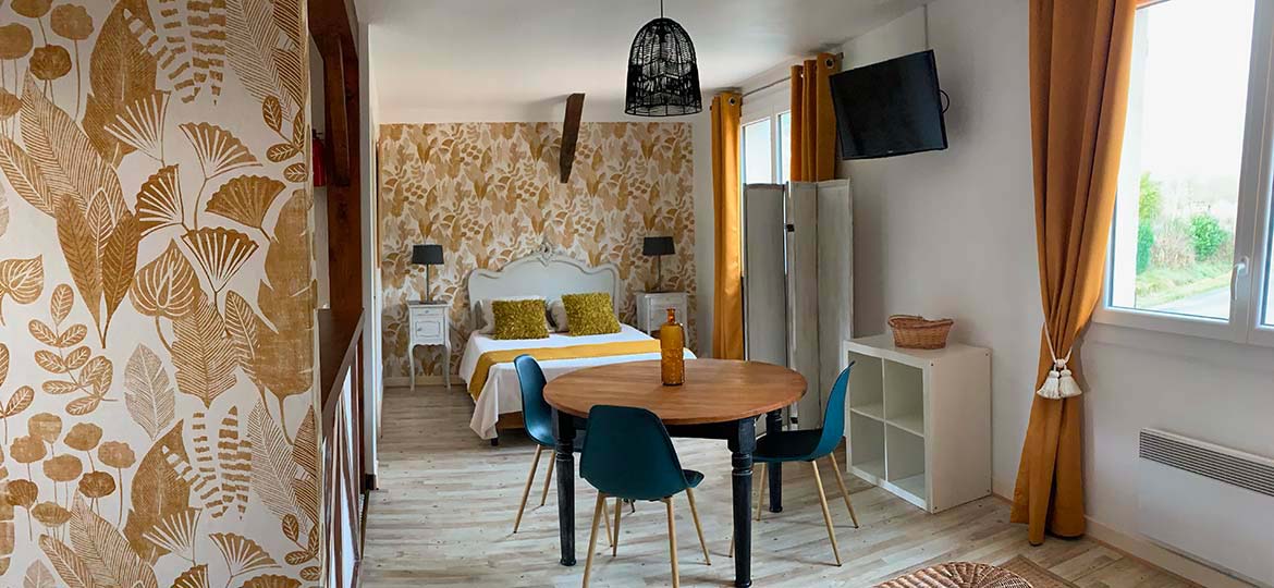 L'intérieur du gîte du Moulin du Boisset