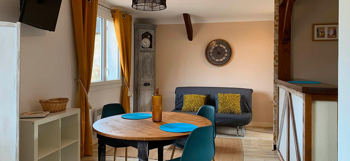 L'intérieur du gîte du Moulin du Boisset