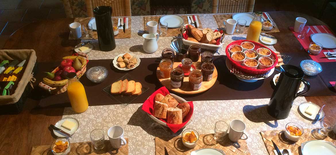 Le petit-dejeuner du Moulin du Boisset